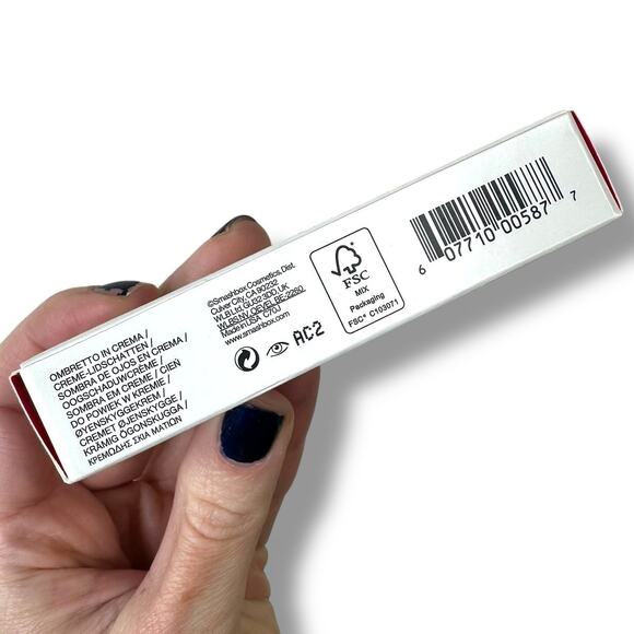 SMASHBOX NIB Always On Shimmer Primer Infused Cream Shadow In Charcoal Shimmer - Picture 8 of 9